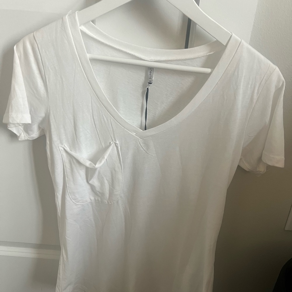 Classic White V-Neck T-Shirt